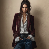 Nuria | Manteau en velours