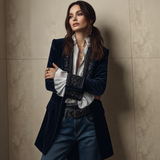 Nuria | Manteau en velours