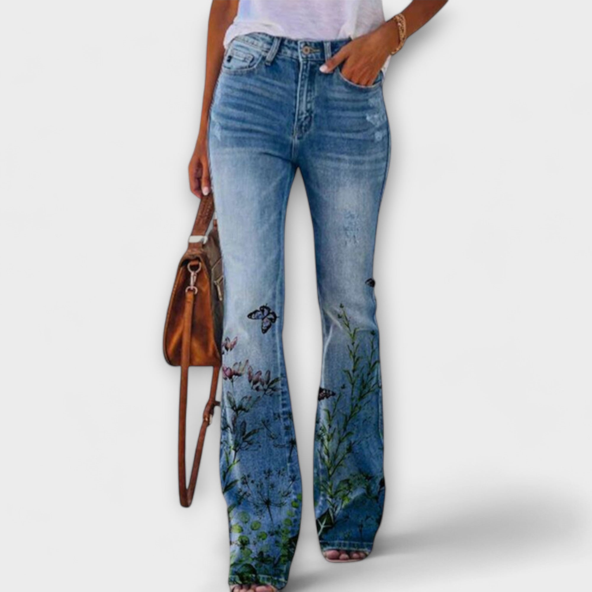 Pantalon fleuri