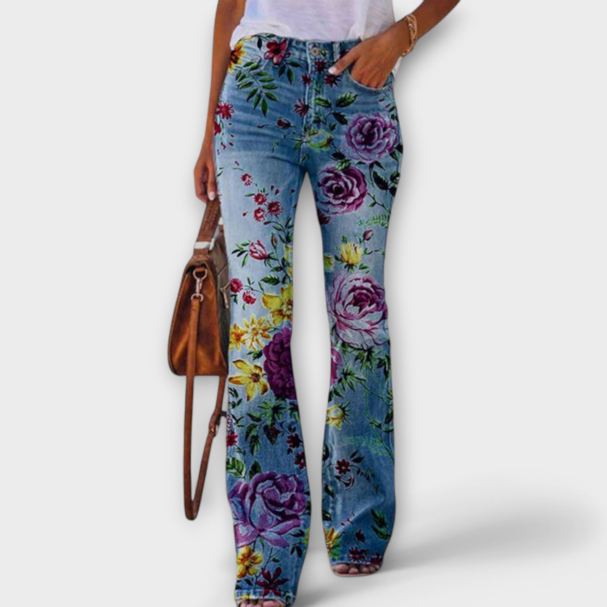 Pantalon fleuri