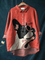 Paula | Blouse décontractée à adorable motif bouledogue français