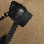 Peony | Chaussures salomé classiques à détail tressé