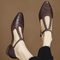 Peony | Chaussures salomé classiques à détail tressé