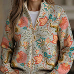 Pierrette | Cardigan à motif de jardin fleuri