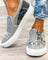 Quinny | Chaussures en toile imprimé léopard décontractées