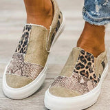 Quinny | Chaussures en toile imprimé léopard décontractées