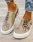 Quinny | Chaussures en toile imprimé léopard décontractées