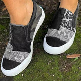 Quinny | Chaussures en toile imprimé léopard décontractées