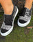 Quinny | Chaussures en toile imprimé léopard décontractées