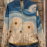 Reine | Cardigan à motif de pissenlits