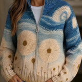 Reine | Cardigan à motif de pissenlits