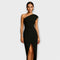 Robe de soirée asymétrique élégante