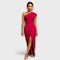 Robe de soirée asymétrique élégante