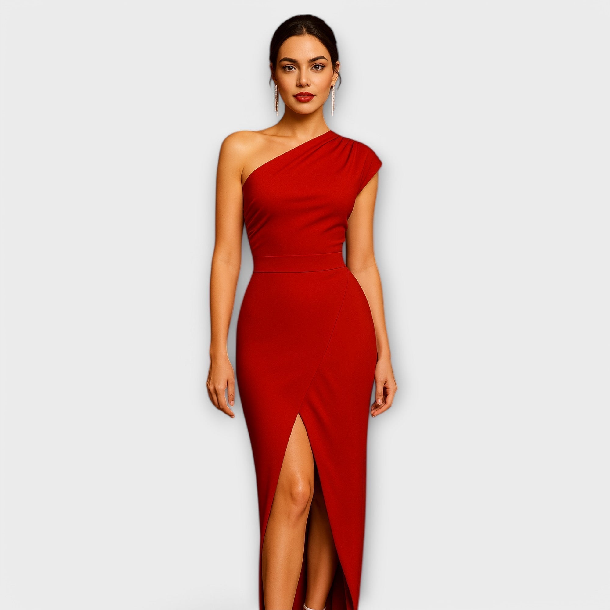 Robe de soirée asymétrique élégante
