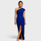 Robe de soirée asymétrique élégante