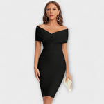 Robe élégante à col en V