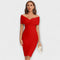 Robe élégante à col en V