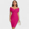Robe élégante à col en V