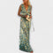 Robe élégante à col en V et détail pailleté