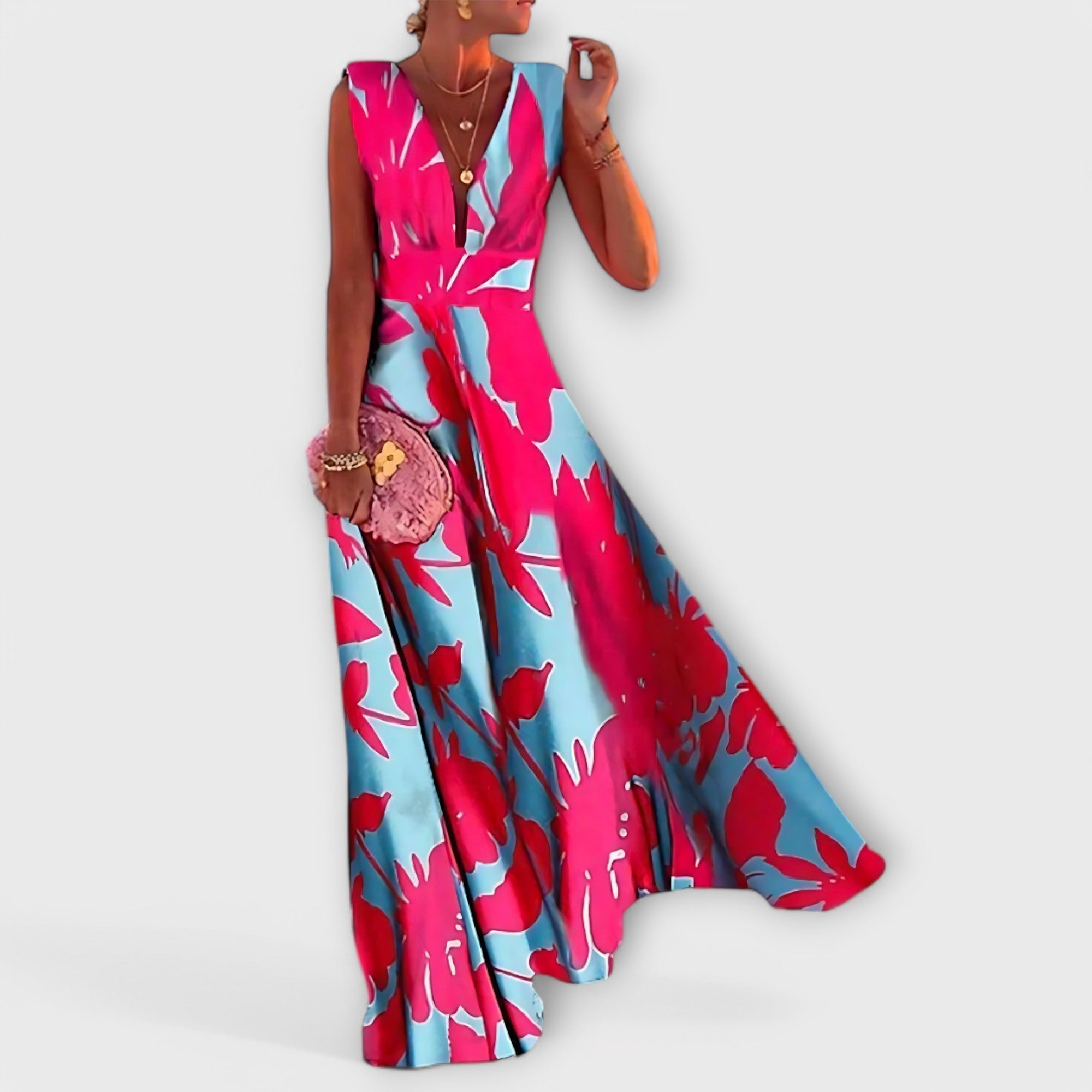 Robe élégante sans manches pour femme