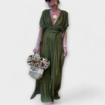 Robe longue kimono style grec