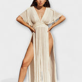 Robe longue kimono style grec