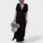 Robe longue kimono style grec