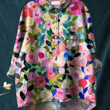 Rose | Blouse décontractée femme à imprimé floral de printemps
