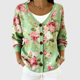 Zennor | Cardigan à motif rose
