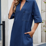 Rosie - Robe en denim décontractée