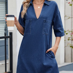 Rosie - Robe en denim décontractée