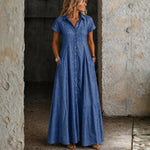Ruby - Robe longue en denim