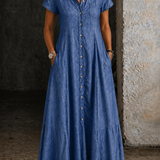 Ruby - Robe longue en denim