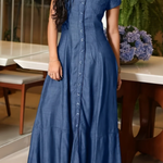 Ruby - Robe longue en denim