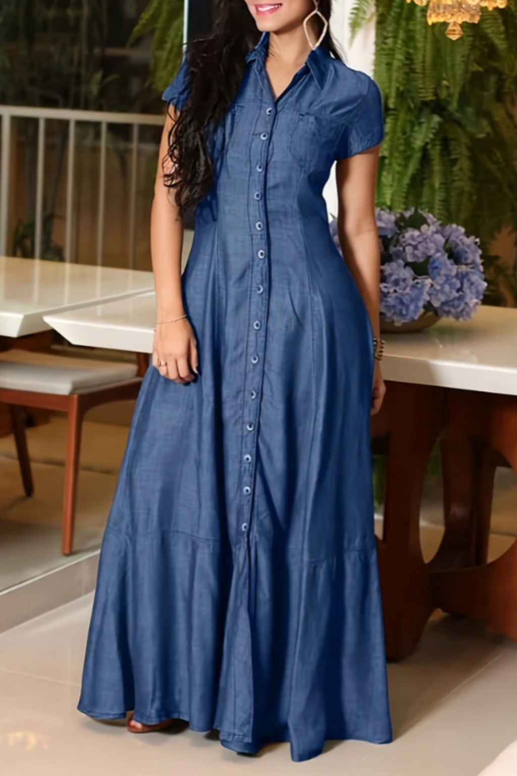 Ruby - Robe longue en denim