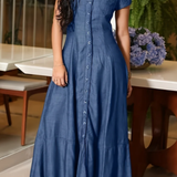 Ruby - Robe longue en denim