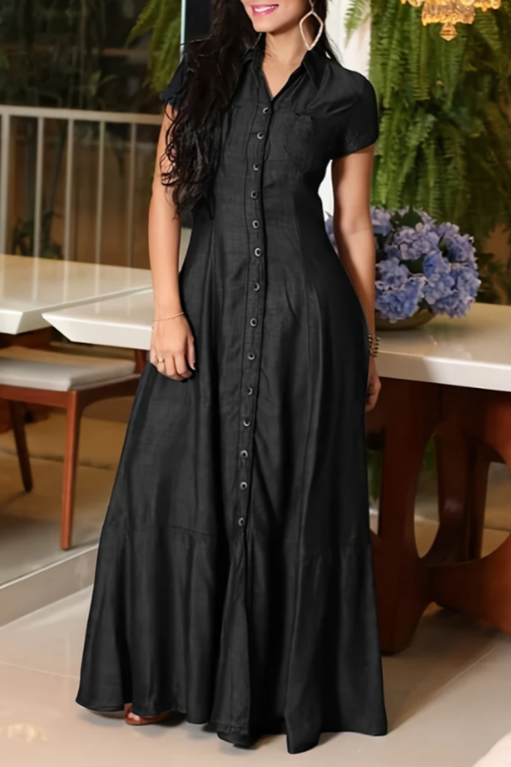Ruby - Robe longue en denim