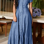 Ruby - Robe longue en denim