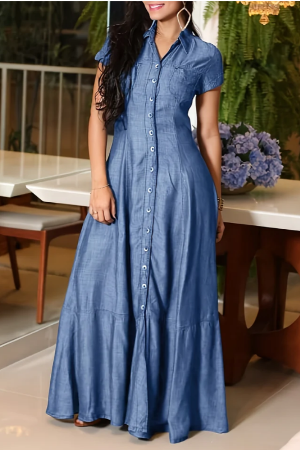 Ruby - Robe longue en denim
