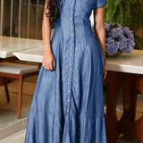 Ruby - Robe longue en denim