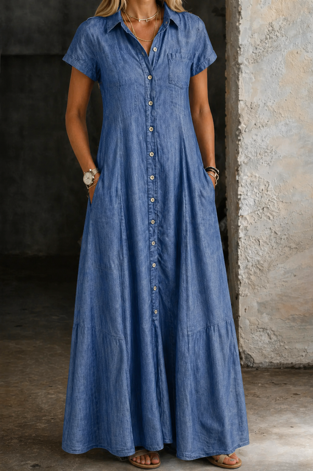 Ruby - Robe longue en denim