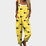 Salopette jaune à abeilles