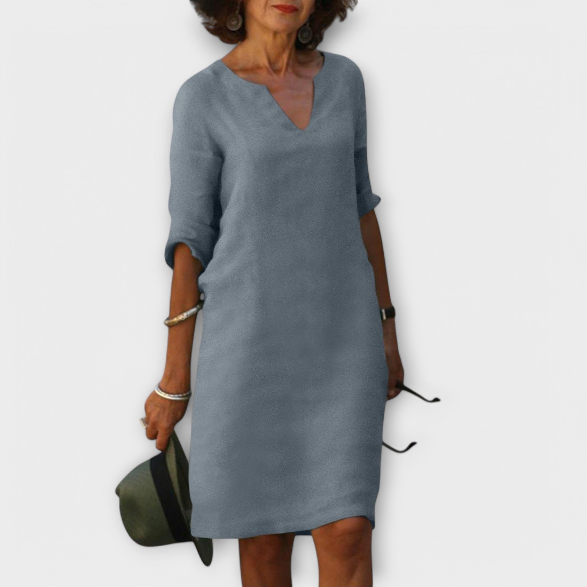 Sandra - Robe chic et confortable à encolure en V