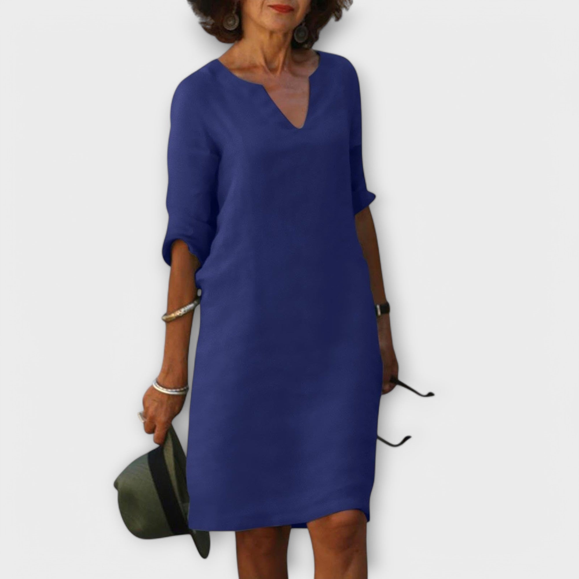 Sandra - Robe chic et confortable à encolure en V