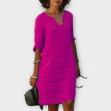 Sandra - Robe chic et confortable à encolure en V