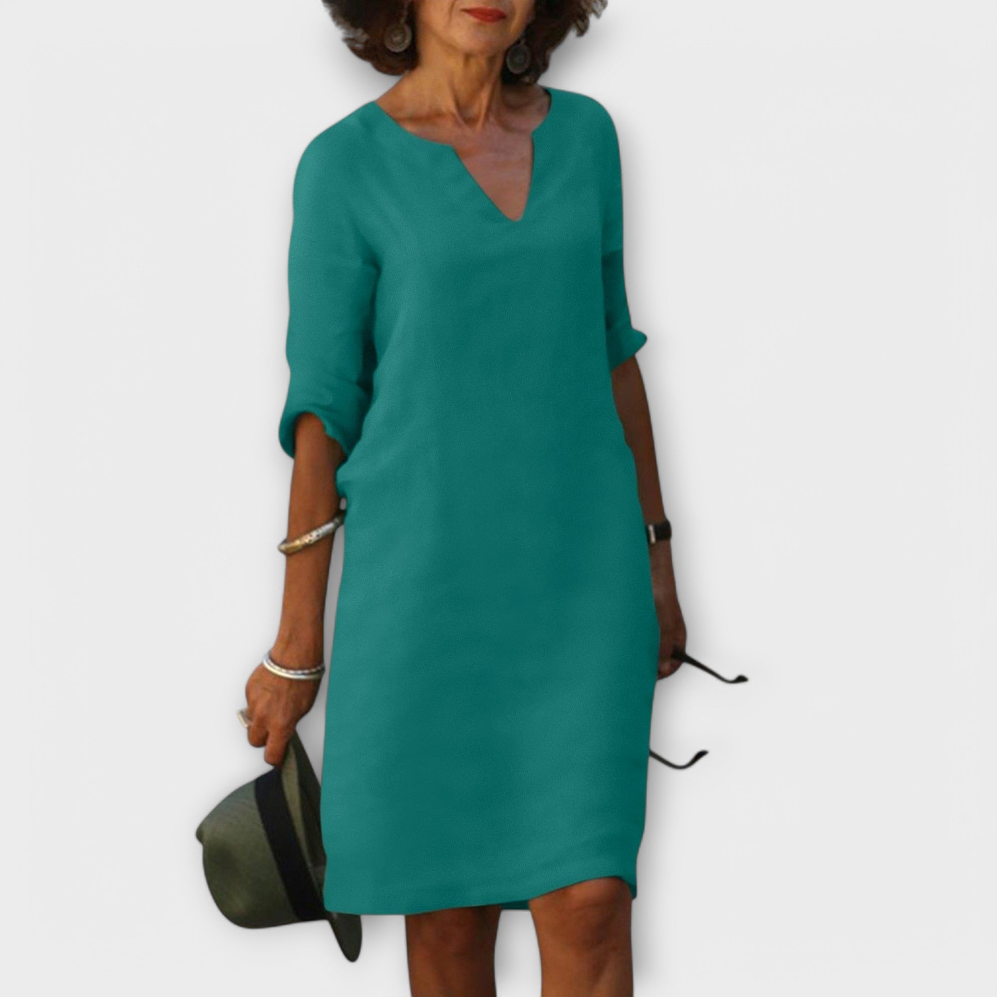 Sandra - Robe chic et confortable à encolure en V