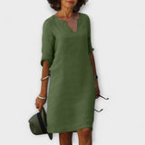 Sandra - Robe chic et confortable à encolure en V