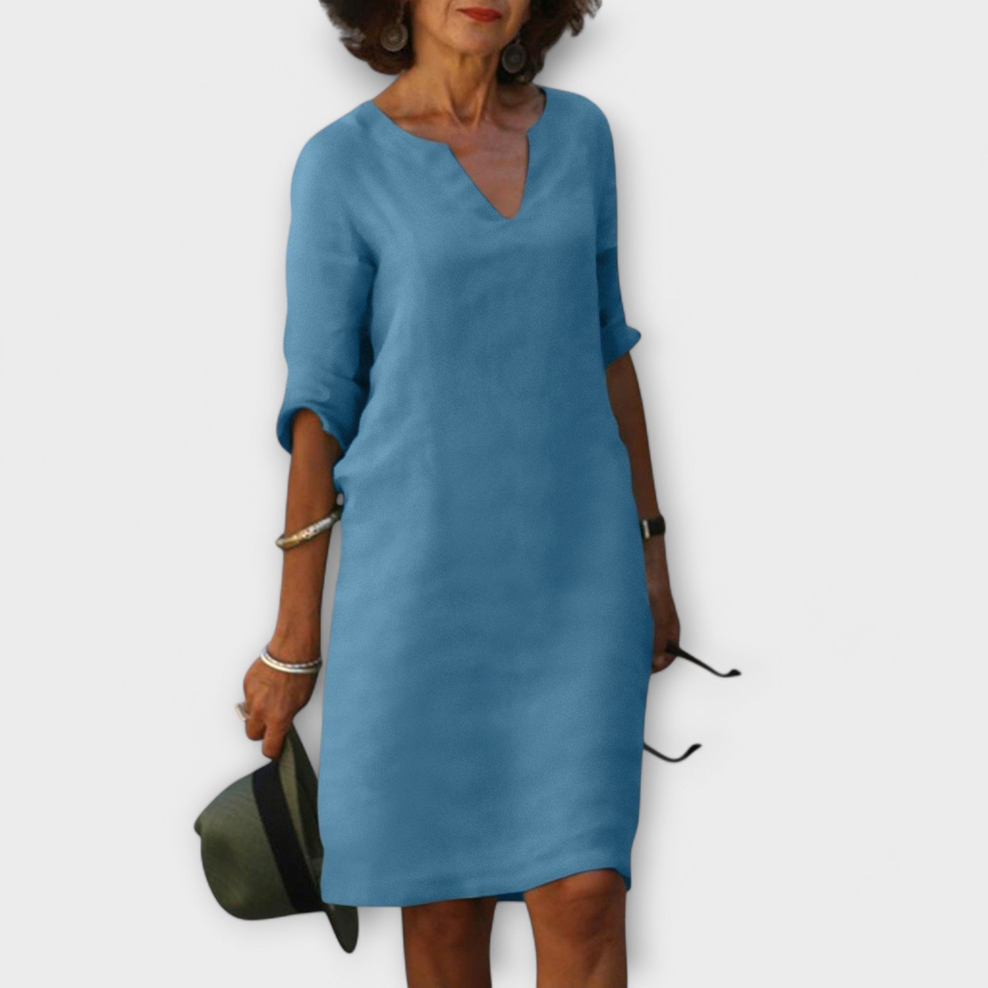 Sandra - Robe chic et confortable à encolure en V