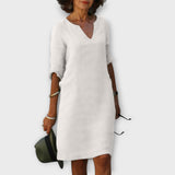 Sandra - Robe chic et confortable à encolure en V