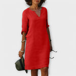Sandra - Robe chic et confortable à encolure en V